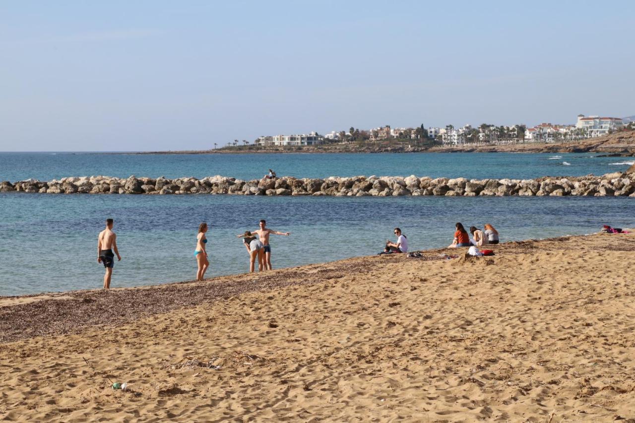 Apartment In Kato Pafos & 10 Min To Venus Beach Exterior foto